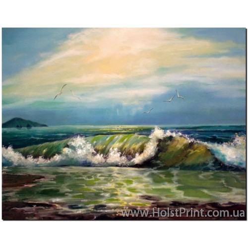 Картины море, Морской пейзаж, ART: MOR888016, , 168.00 грн., MOR888016, , Морской пейзаж картины